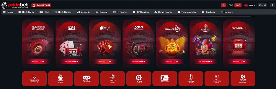 Pekinbet adresine anında erişim sağlamak ve bahislere katılım sağlamak için sayfamızda bulunan linkleri kullanabilirsiniz. Üstelik Pekinbet bonusları sektöre nazaran oldukça yüksektir.